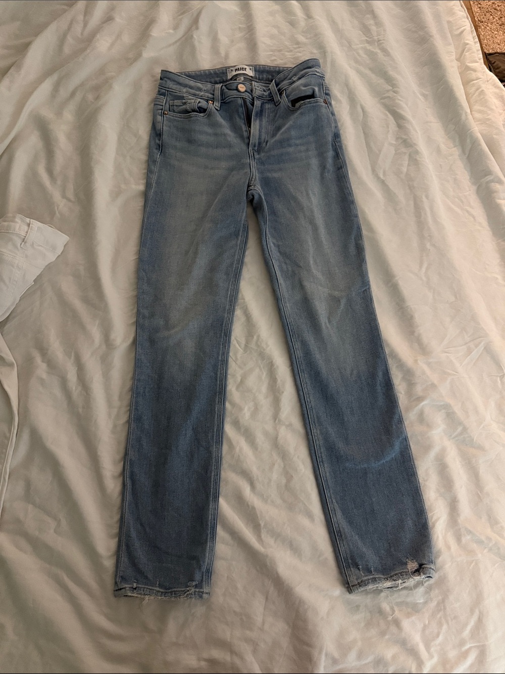 PAIGE Light Blue Straight Leg Women’s Jeans
